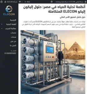 أنظمة تحلية المياه في مصر
